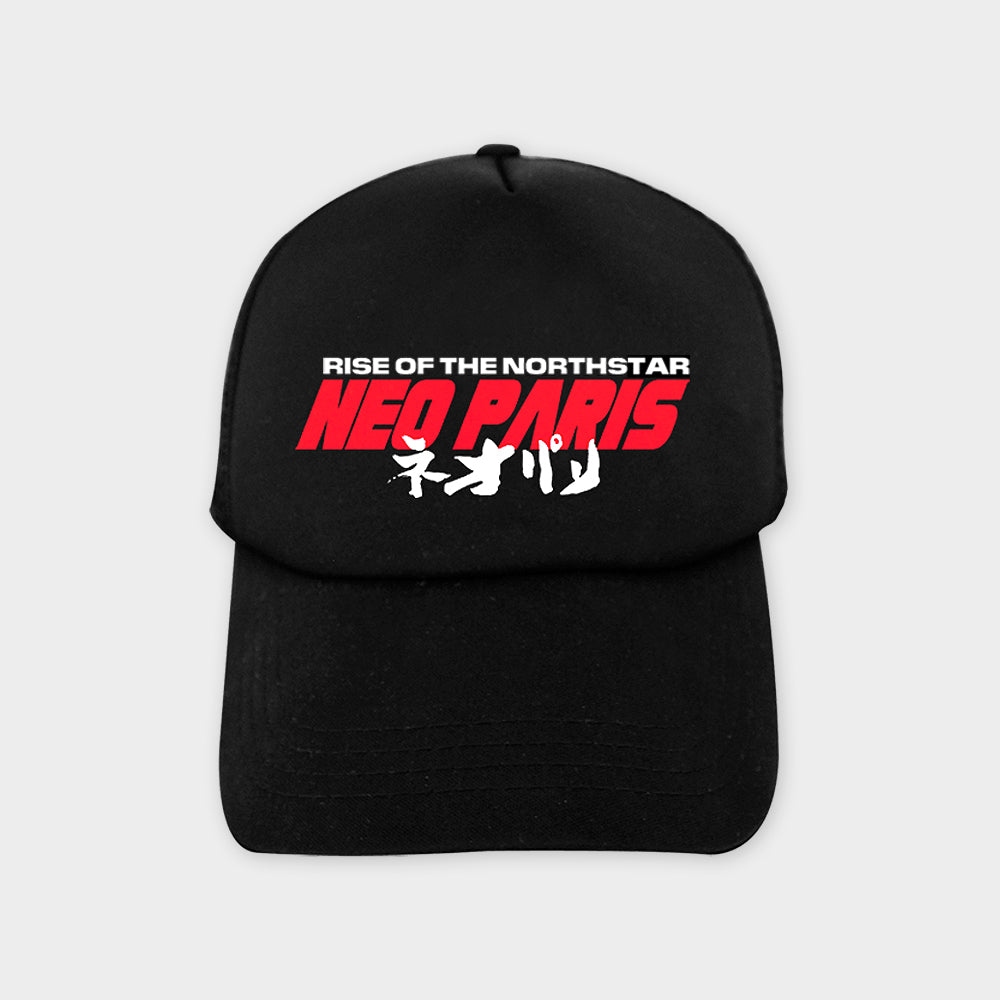 "NEO PARIS" Black Trucker Cap