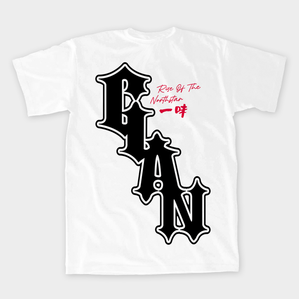 "CLAN" White/Red Tee