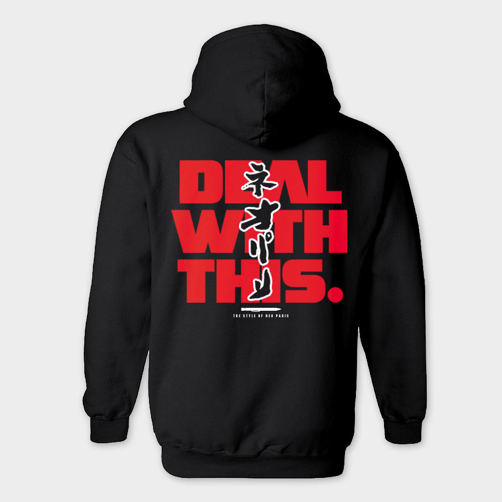 "NEO PARIS" Black Hoodie