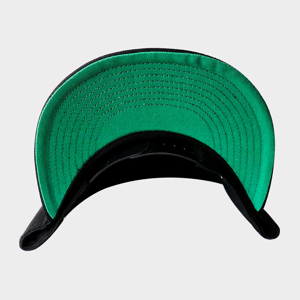 "75" Black Embroiled Snapback Cap