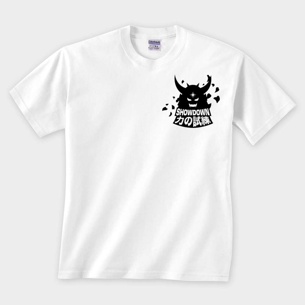 "SHOWDOWN" White Tee
