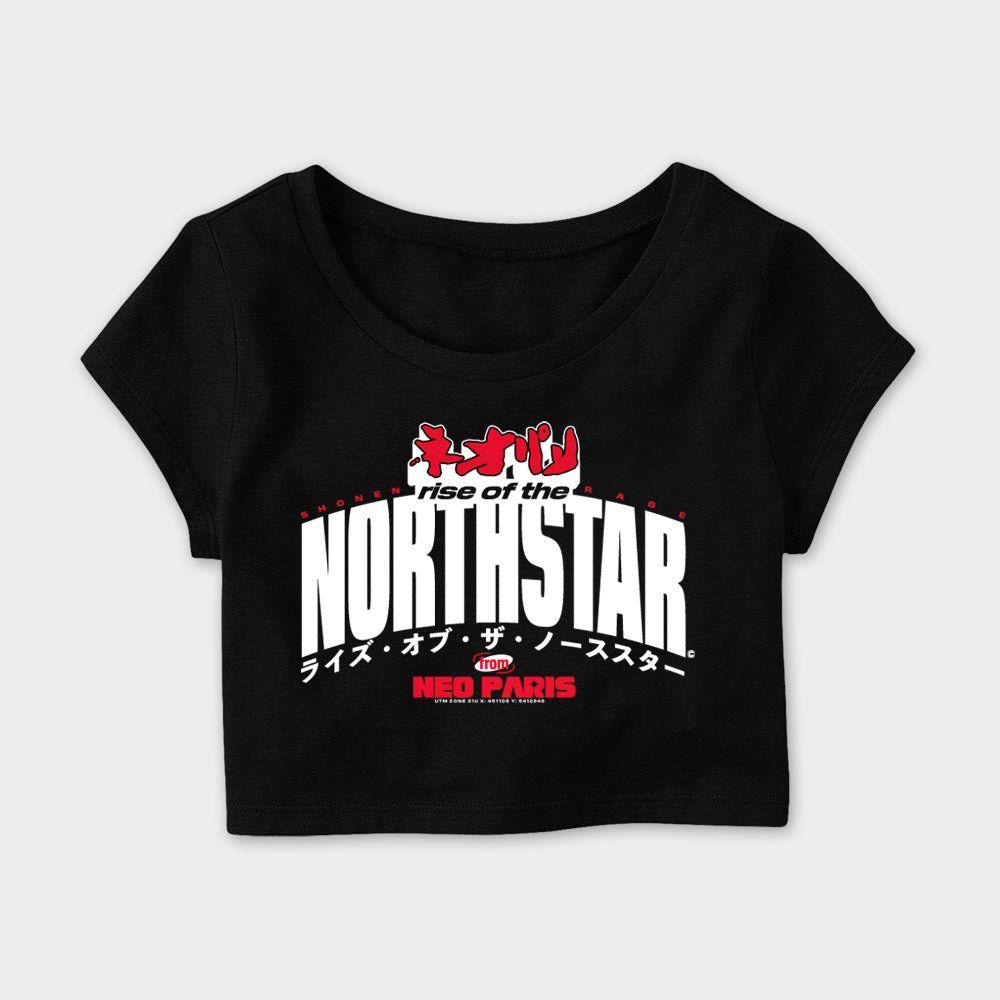 "REPRESENTING" Black Crop Top