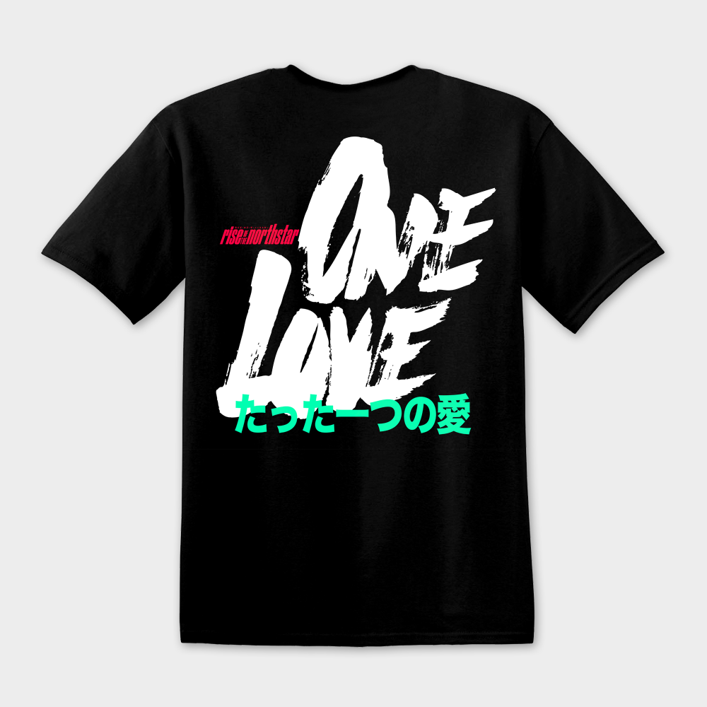 "ONE LOVE" Black Tee